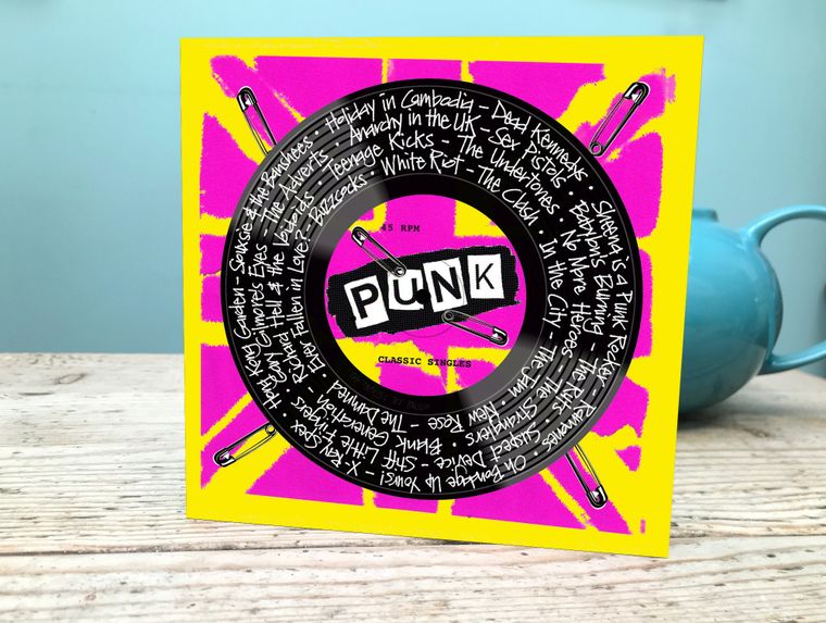 Punk Hits Card / Punk Fans Card / Punk Birthday Card / Punk Rock Greetings Card Speak To Me Gabriel