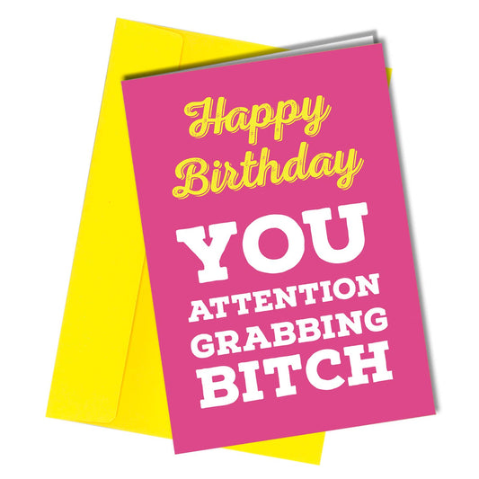#297 Attention grabbing | birthday card | Best Friend Close to the Bone Greeting Cards and Gifts