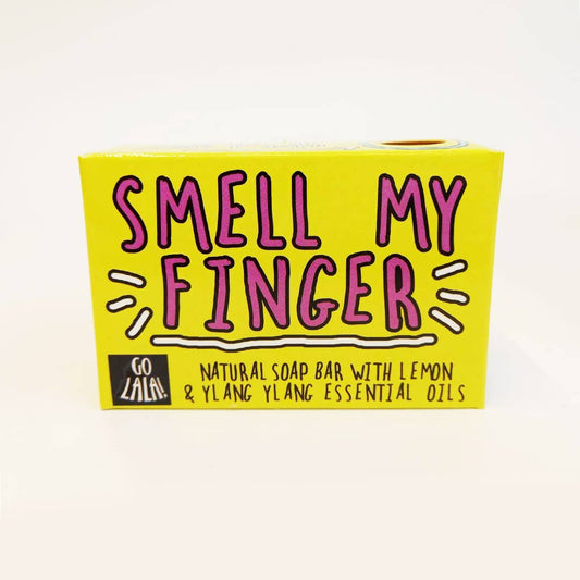 Smell My Finger Soap Bar Funny Rude Novelty Gift