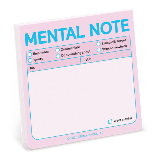 Knock Knock Mental Note Sticky Notes (Pastel Edition) Knock Knock UK