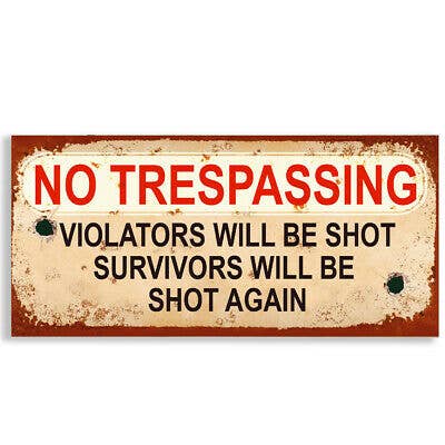#1129 No Trespassing Close to the Bone Greeting Cards and Gifts