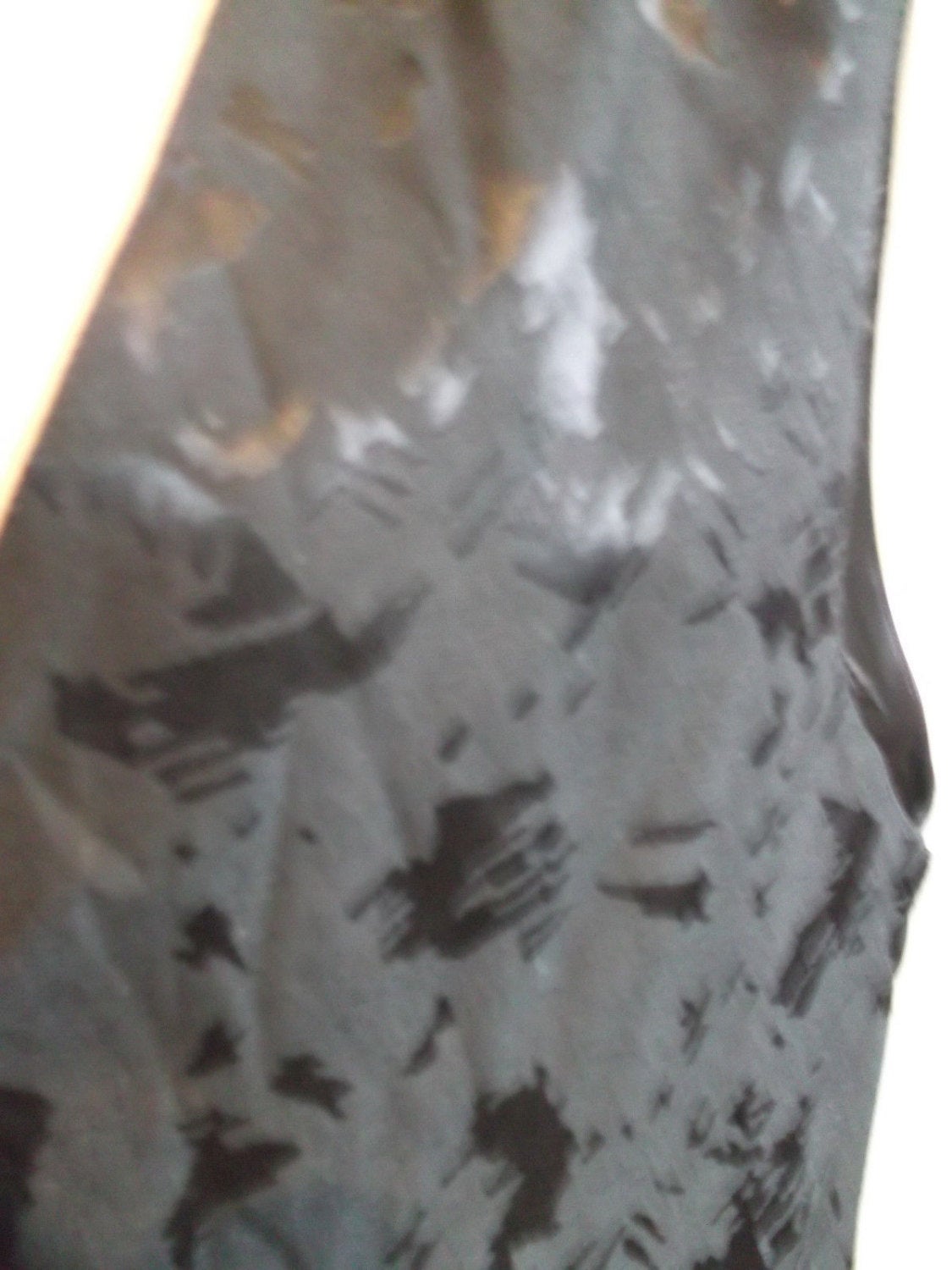Stunning SteamPunk Waistcoat-black shiny Witchy design fabric .size38" 12/14 Stagewear//festi Wonkey Donkey Bazaar