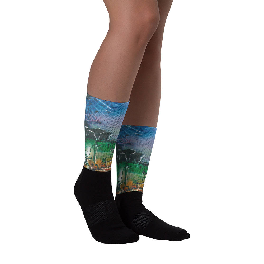 Original Exclusive Designer Socks by Aditi Kali -"Tribe" Wonkey Donkey Bazaar