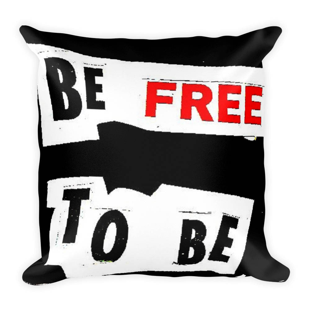 Exclusive Original Design by Aditi-Kali-"Be Free to Be" Square Pillow Wonkey Donkey Bazaar