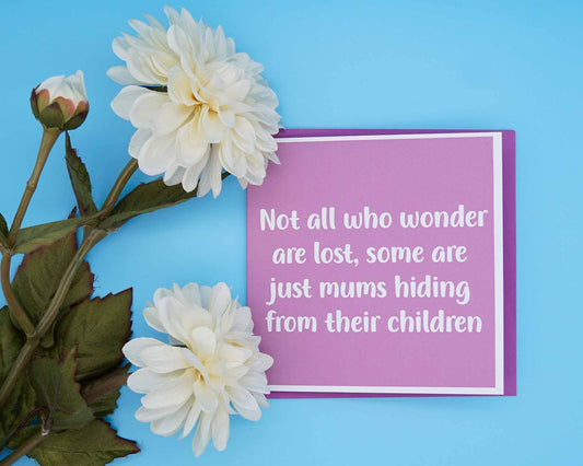 Mums Hiding Card Morning Cuppa Gifts