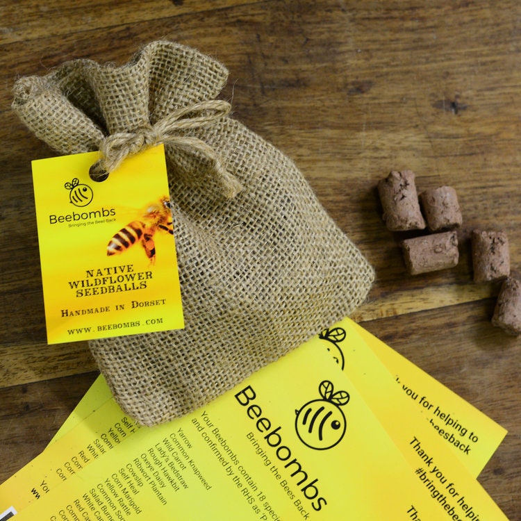 Hand-Made Christmas Bee Bombs-save the bees-perfect stocking fillers,perfect gift Wonkey Donkey Bazaar