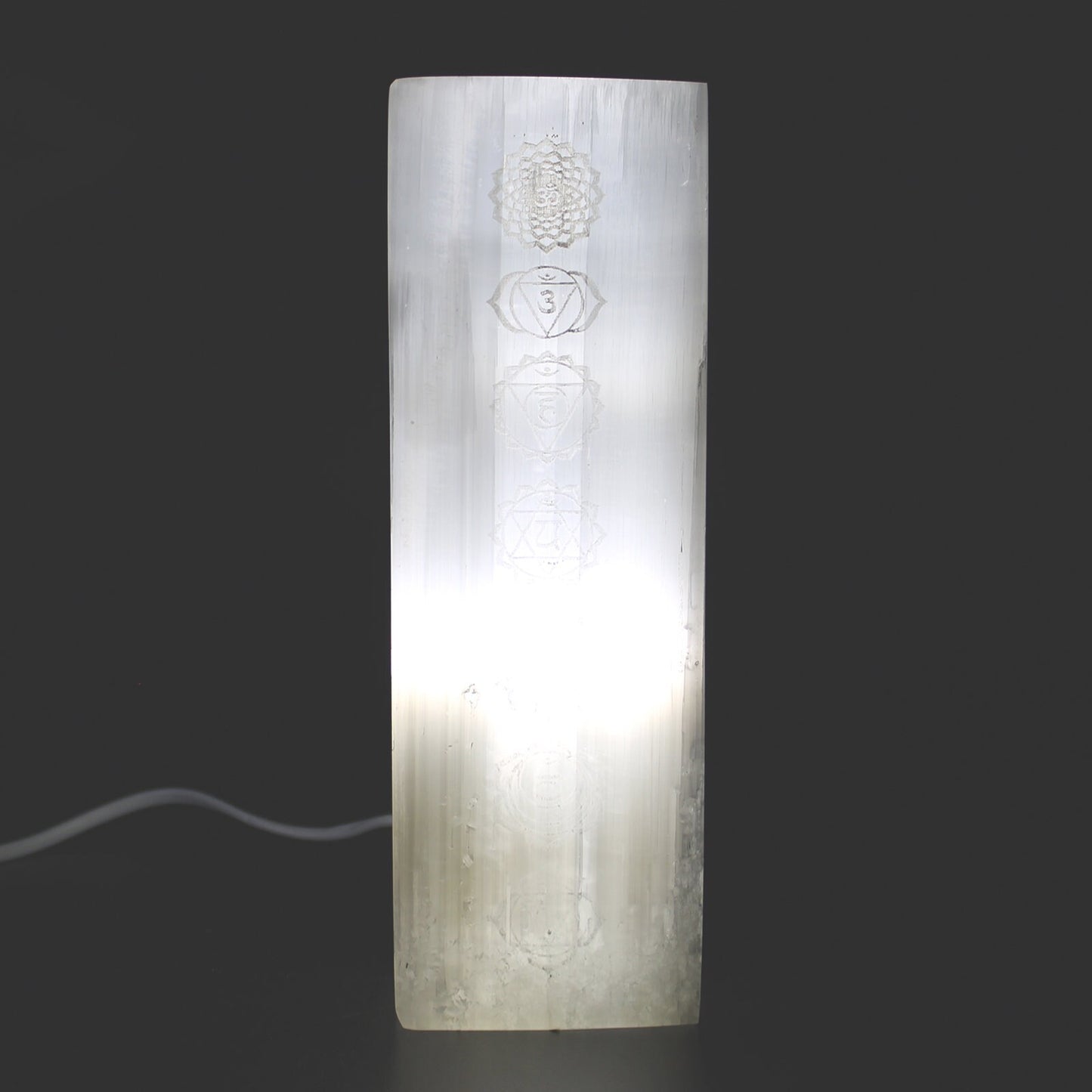 Selenite Block Lamp 25cm - Chakra Lamp-perfect gift, meditation-25x8x8cm  Weigh: 3KG Wonkey Donkey Bazaar