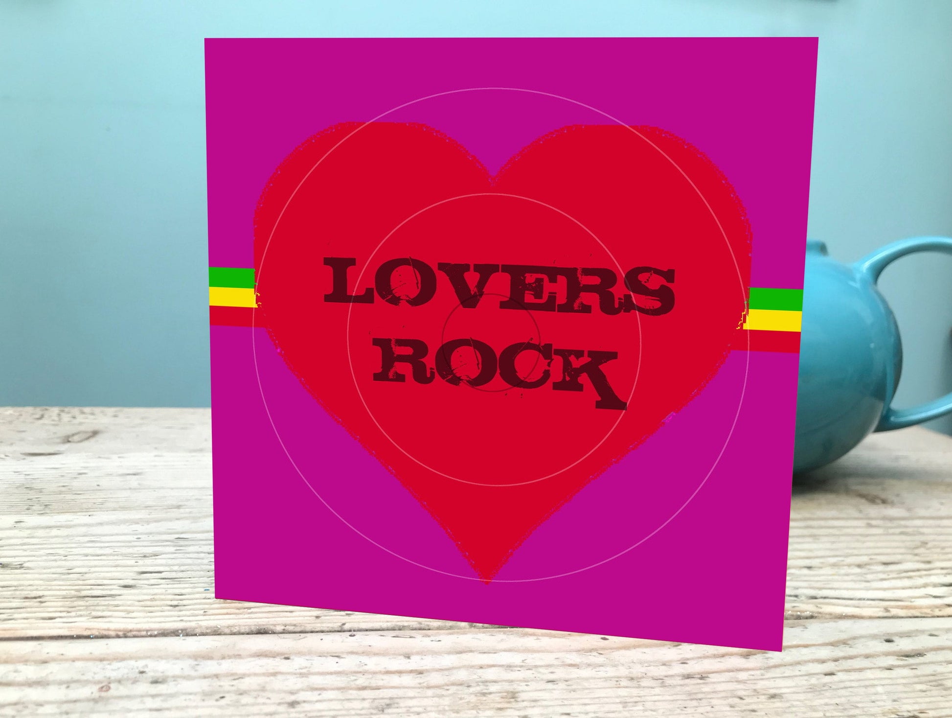 Lovers Rock Card/blank Eco card148mm x 148mm/Reggae Lovers Valentine Card Etsy