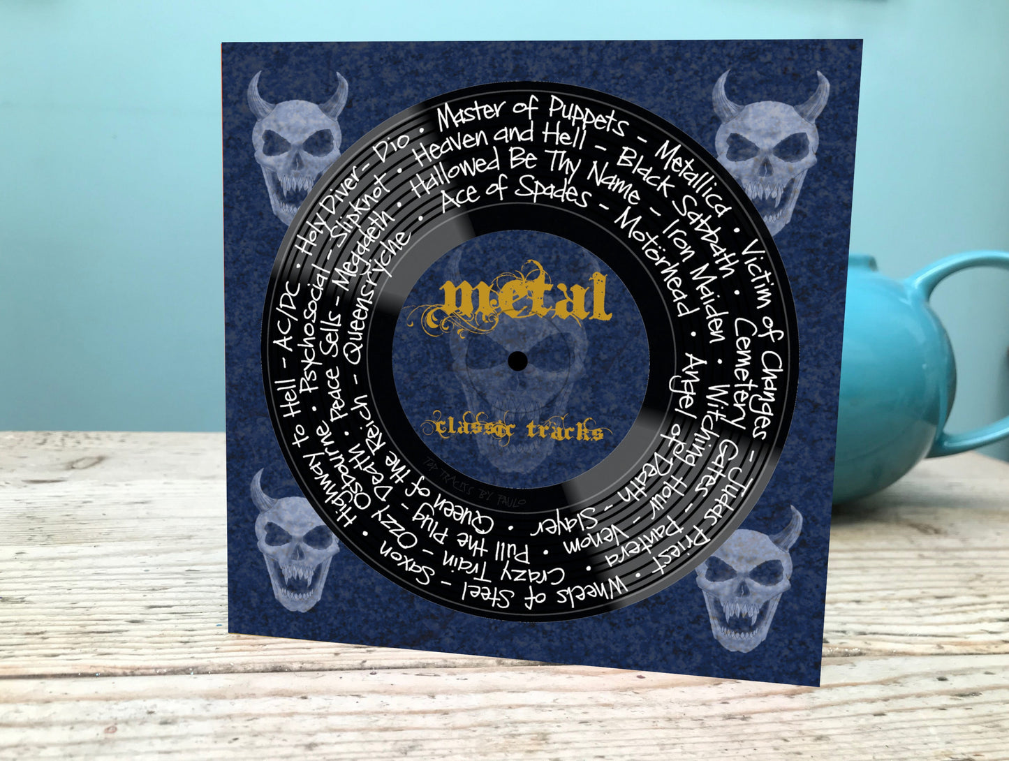 Metal Hits Card / Heavy Metal Fans Card / Metal Birthday Card / Heavy Rock Greetings Card Etsy