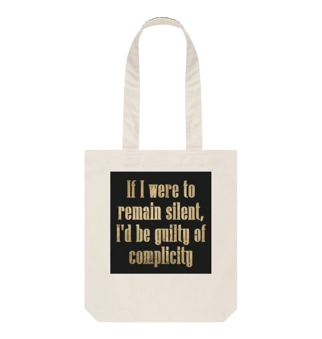 If I remain silent-sustainable tote bag Etsy