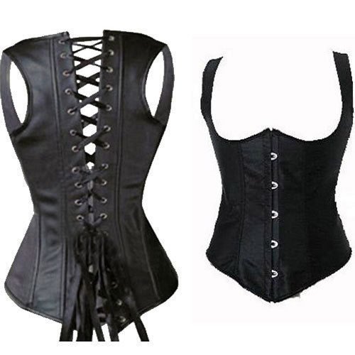 Vintage Steam-Punk Sexy Black Lace Up Satin Boned Clincher -with full back, ribboned and boned, ensuruing perfect figure-enhancing fit. Wonkey Donkey Bazaar