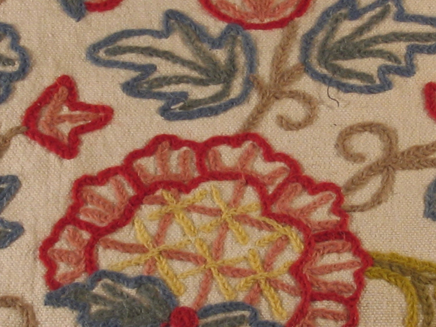 Vintage Textiles: Kashmiri part embroidered shoulder-bag with tassles Wonkey Donkey Bazaar