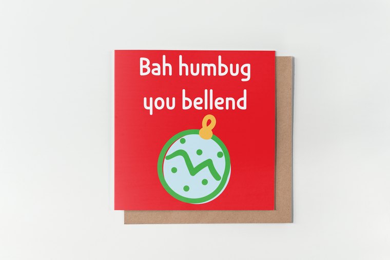 Bah Humbug Bellend Card Morning Cuppa Gifts