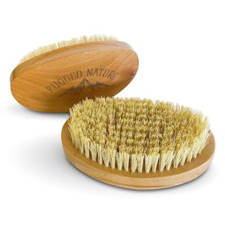 vegan beard brush, 100% natural sisal bristles Rugged Nature