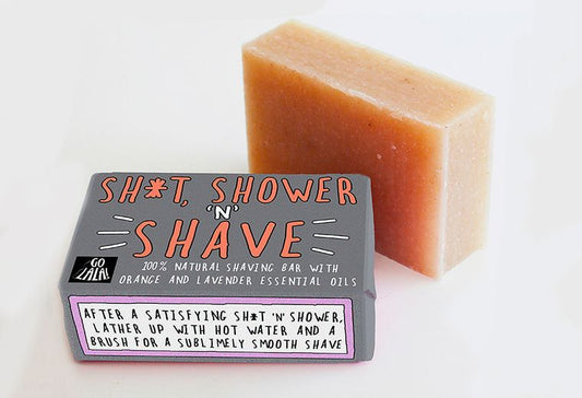 Sh*t, Shower & Shave Bar - Funny Rude Gift Aromatherapy Vegan Award Winning Go La La
