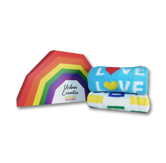 Unisex Pride Rainbow Socks Gift Set Urban Eccentric