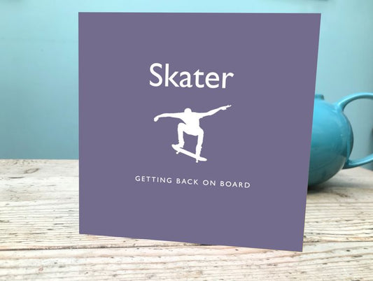 Skater Birthday Card / Skateboard Fanatic Card / Skater Birthday / Skateboarder Greetings Card Speak To Me Gabriel