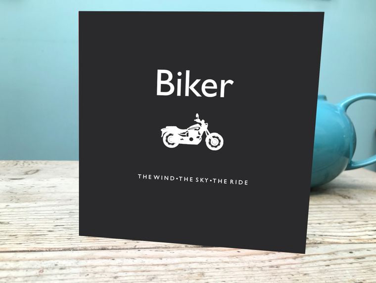 Biker Birthday Card / Biker Card / Motorbiker Birthday Card / Biker Greetings Card Speak To Me Gabriel