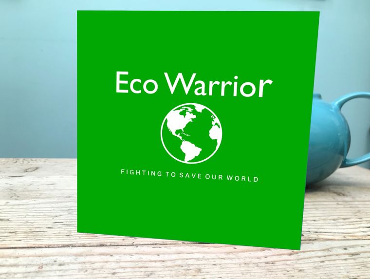 Eco Warrior Birthday Card / Climate Change Card / Eco Activist Birthday / Green Campaigner Card Speak To Me Gabriel