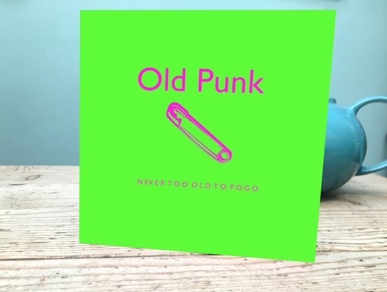 Old Punk Birthday Card / Punk Rock Fan Card / Punk Rocker Birthday / Old Punk Greetings Card Speak To Me Gabriel