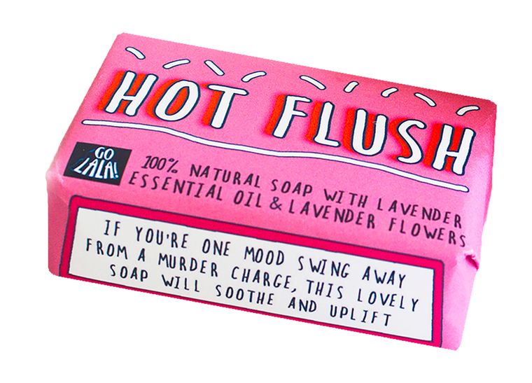 Hot Flush Soap Bar - Funny Rude Gift Aromatherapy Vegan Award Winning Go La La