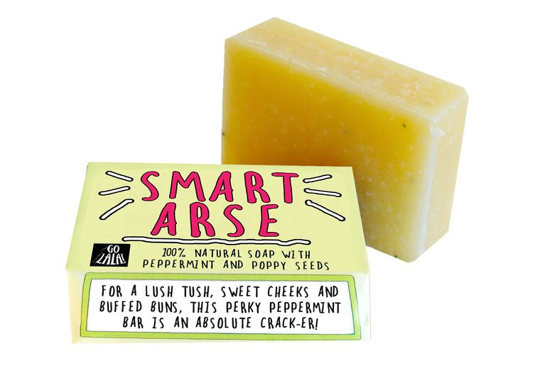 Smart Arse Soap Bar - Funny Rude Gift Aromatherapy Vegan Award Winning Go La La