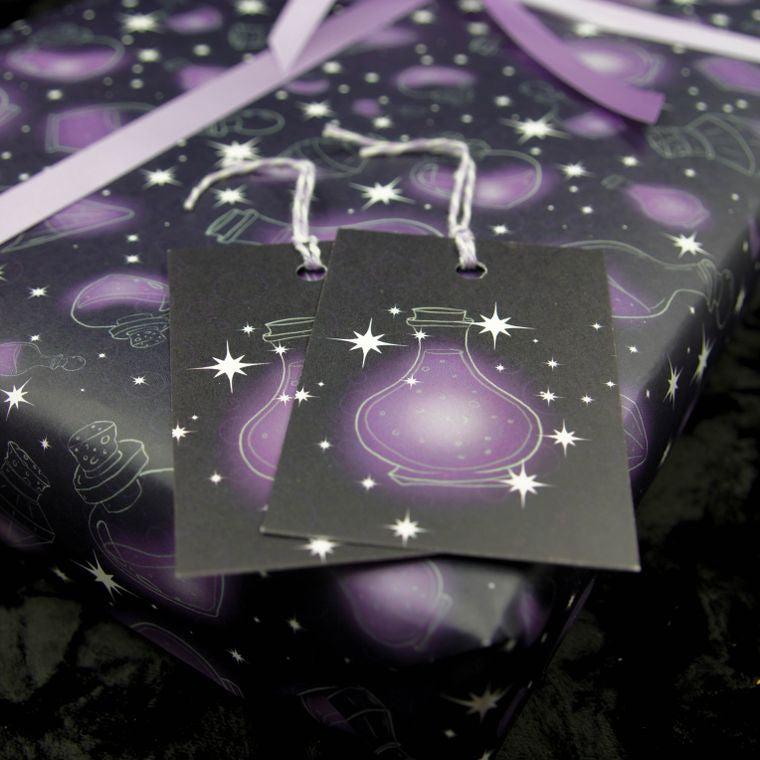 Purple Potion Wrapping Paper Gothic Gift Wrap The Gothic Stationery Company