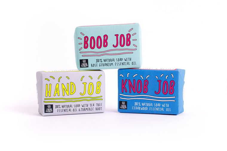 Hand Job Soap Bar - Funny Rude Gift Aromatherapy Vegan Award Winning Go La La
