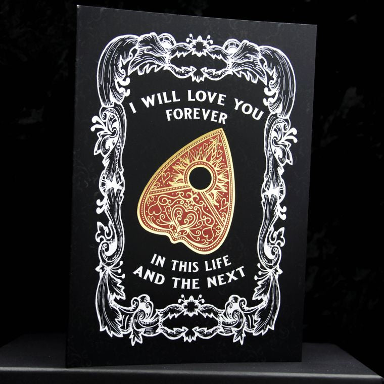 Planchette Gothic Valentines Greetings Card | Gothic Valentines, Wedding or Anniversary The Gothic Stationery Company