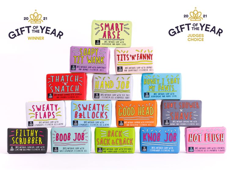 Sweaty Flaps Soap Bar - Funny Rude Gift Aromatherapy Vegan Award Winning Go La La