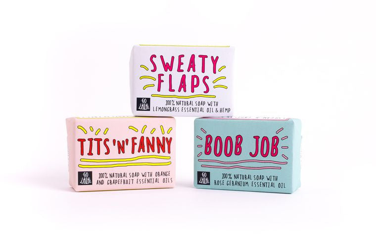 Boob Job Soap Bar - Funny Rude Gift Aromatherapy Vegan Award Winning Go La La