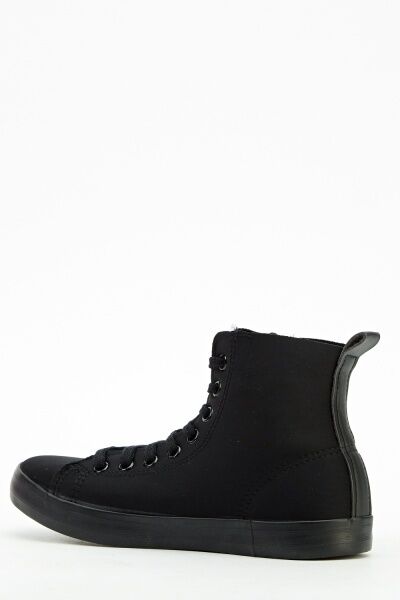 #New Bitchin New Black High Top Black Trainers/Bumper boots Punk/CosPlay/Festi/ Unbranded