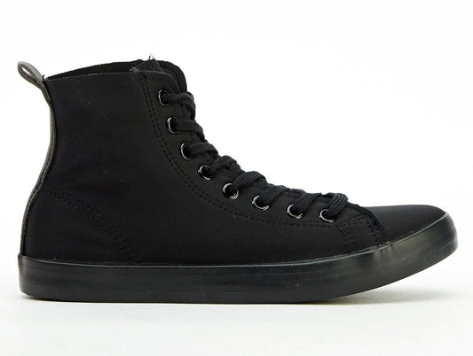 #New Bitchin New Black High Top Black Trainers/Bumper boots Punk/CosPlay/Festi/ Unbranded