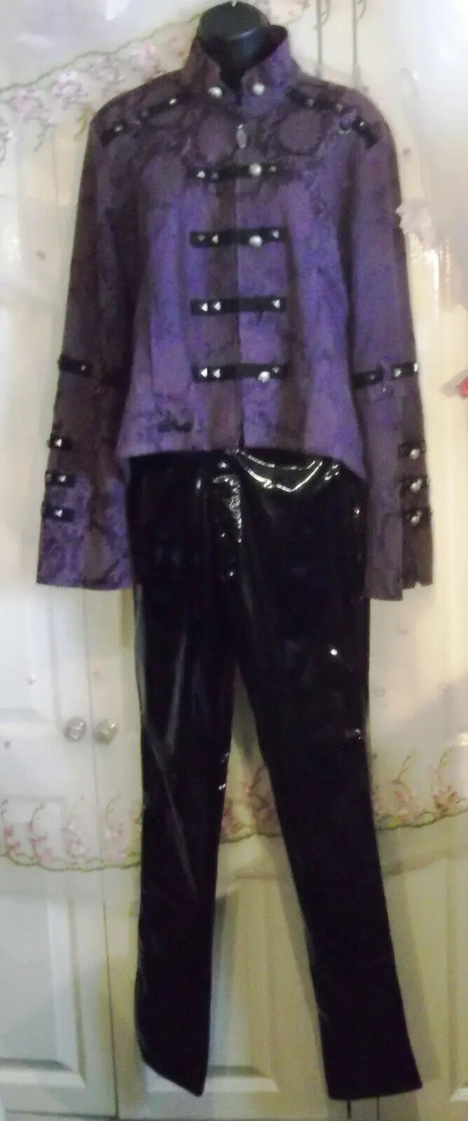 new without tags.punk/goth living dead soul purple jacket with studs accents Living Dead Souls