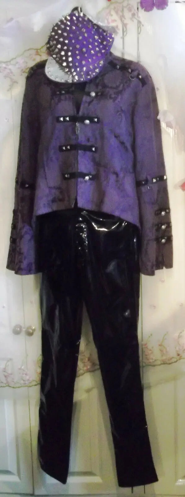 new without tags.punk/goth living dead soul purple jacket with studs accents Living Dead Souls