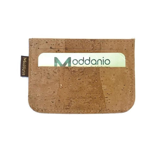 Cork Card Wallet and Card Holder, Vegan Leather Slim Card Holder & Travel Wallet, Eco Friendly Card Purse Moddanio