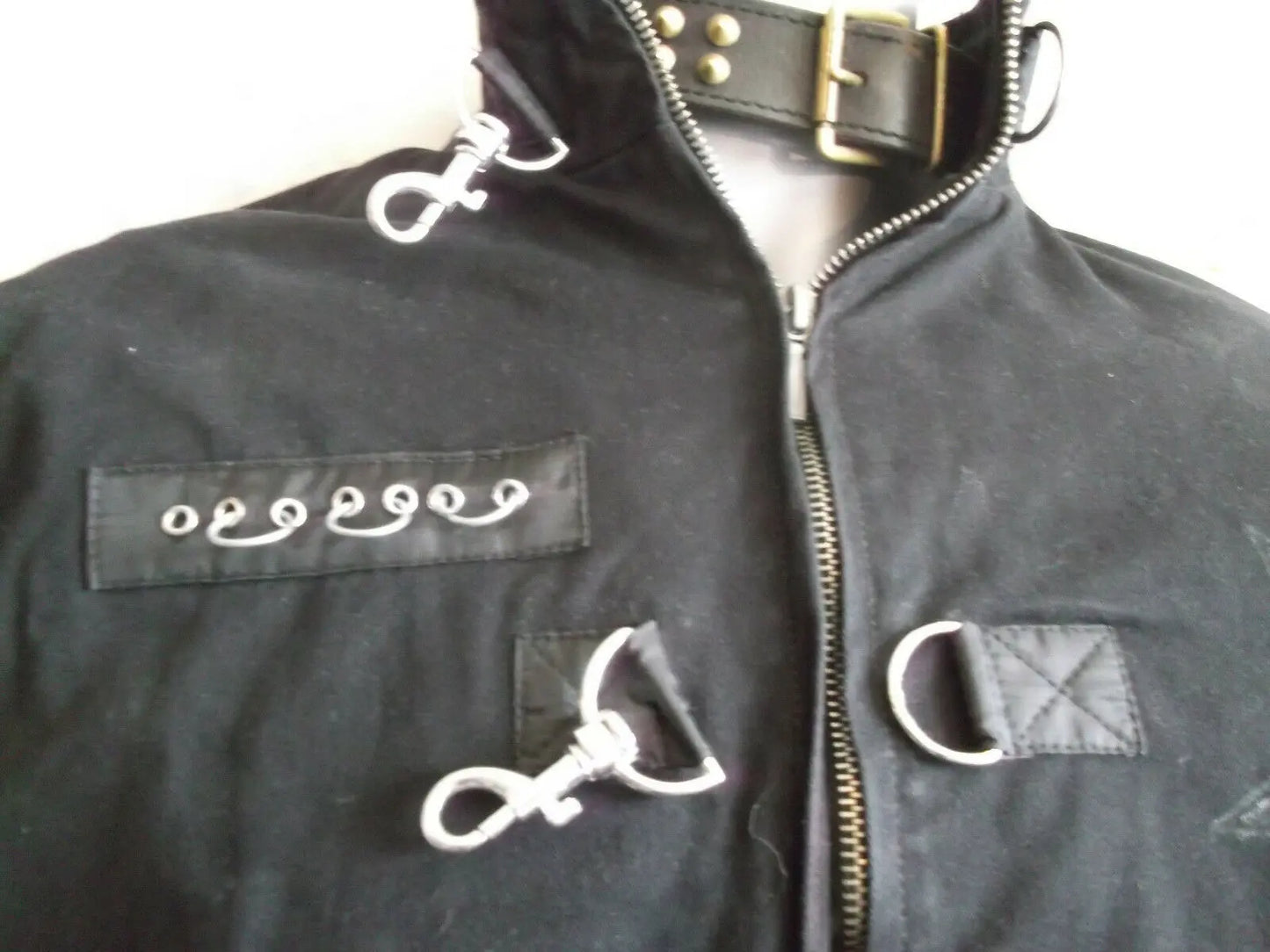 punk/goth Spiral goth black jacket with full size print on back. Size Medium Spiral