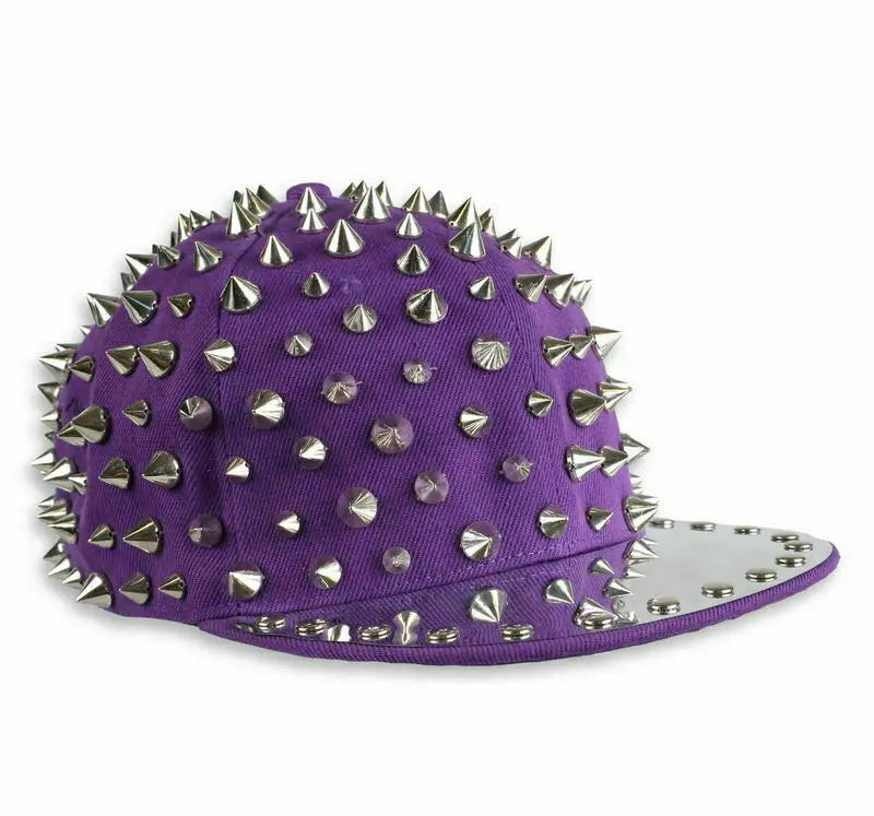 purple Cupcake Cult Full spike hat flat top Dance crew PUNKgoth punk street Cupcake Cult