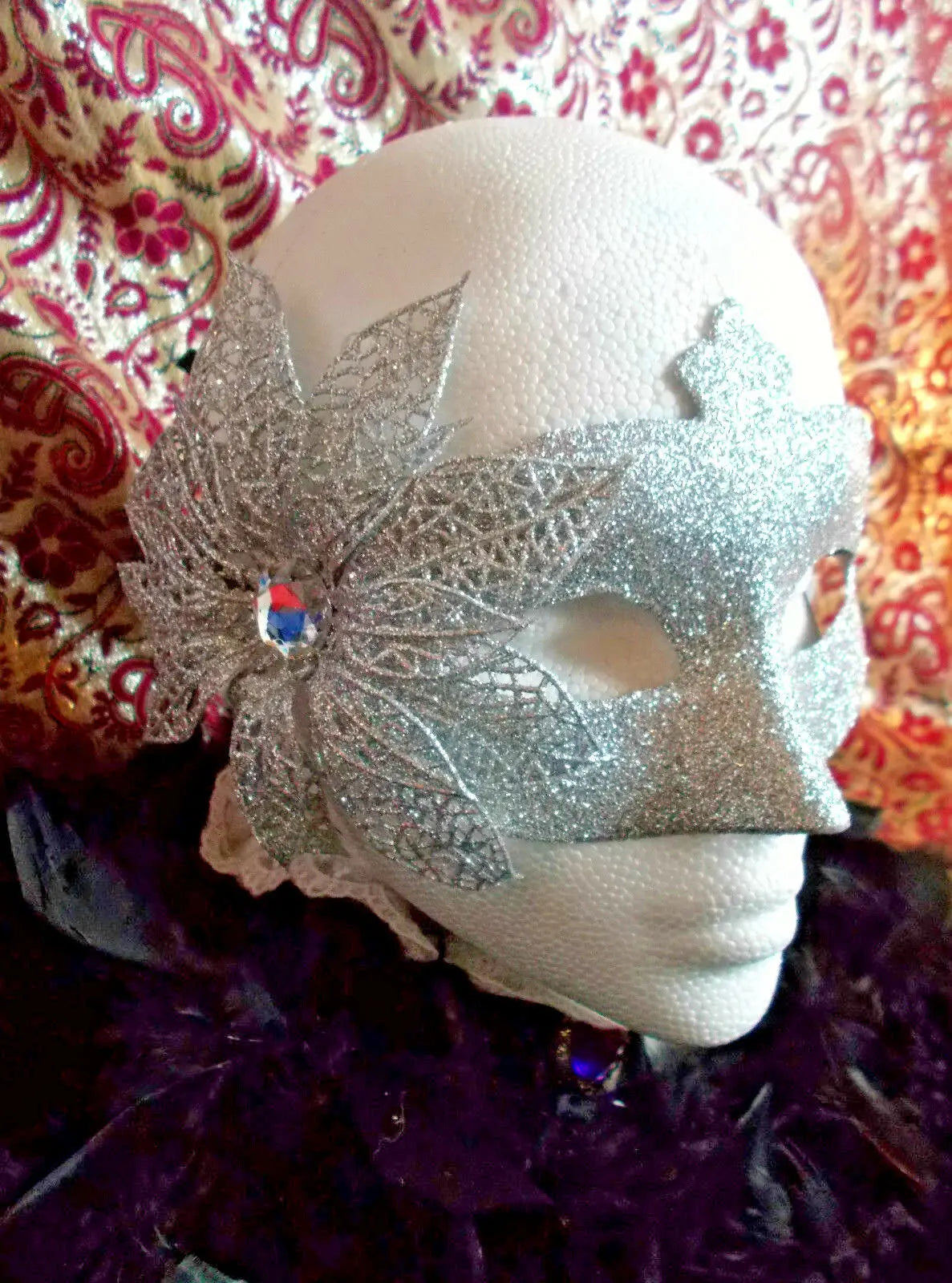 silver MASQUERADE MASK FANCY DRESS MASKED BALL PARTY : Unbranded