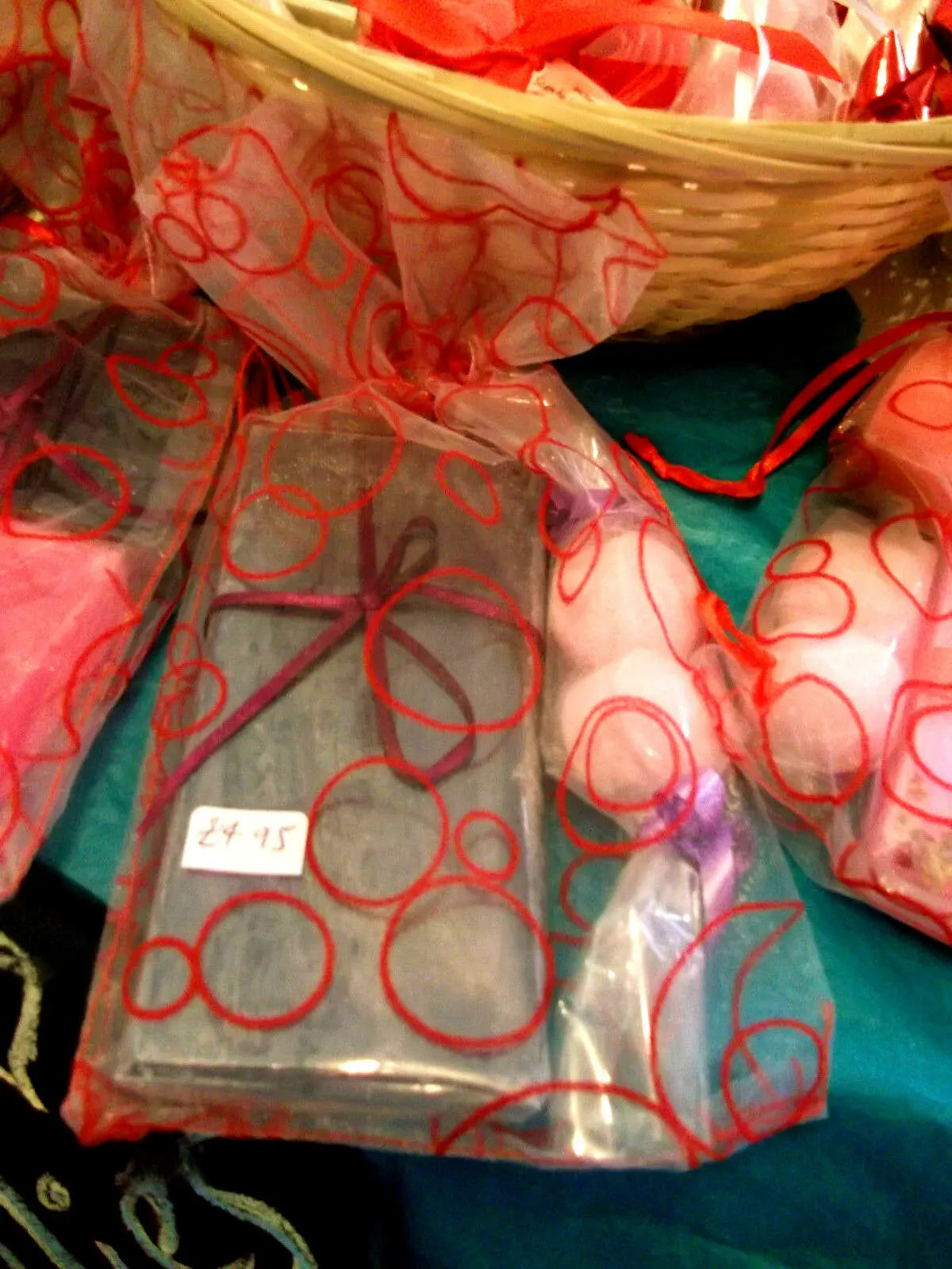 valentines day/mothers day HAND-MADE SOAP & chill pills- 4- GIFT BAGS.perfect Handmade